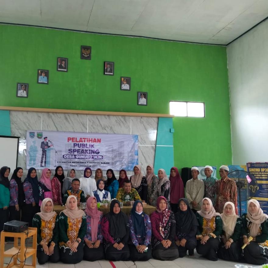 Pemdes Gunung Ulin Gelar Pelatihan Public Speaking Guna Memaksimalkan Pelayanan Kepada Masyarakat